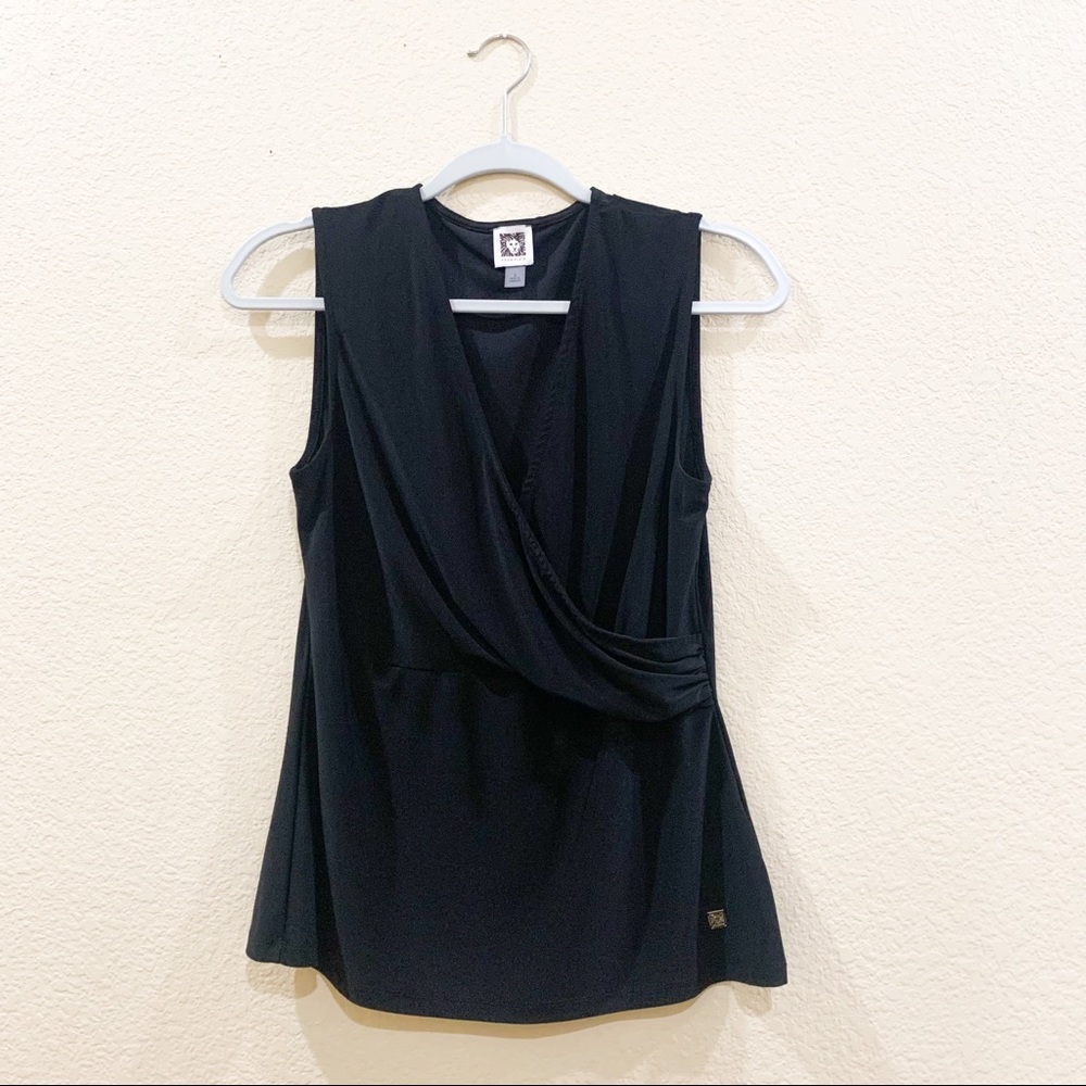 Anne Klein Black Blouse Size S